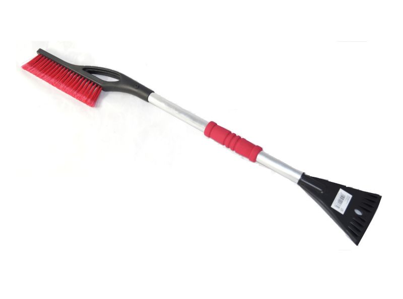 Lang aluminiumsskraber med børste