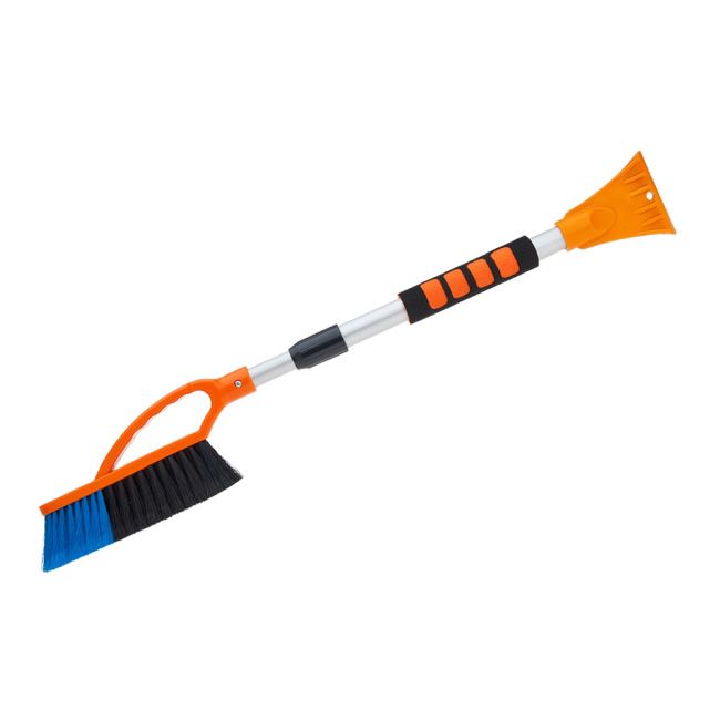 Teleskopisk aluminiums-børste og isskraber til bilruder