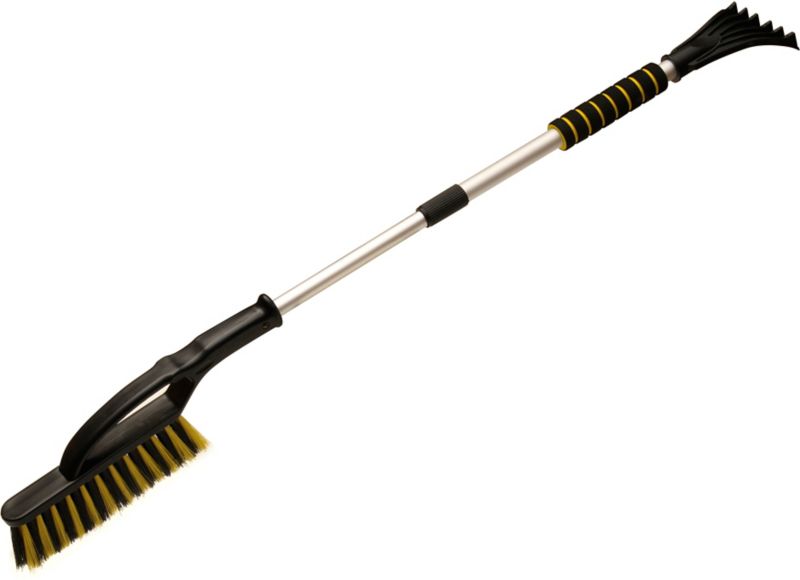 Teleskopisk børste-skraber til bilruder