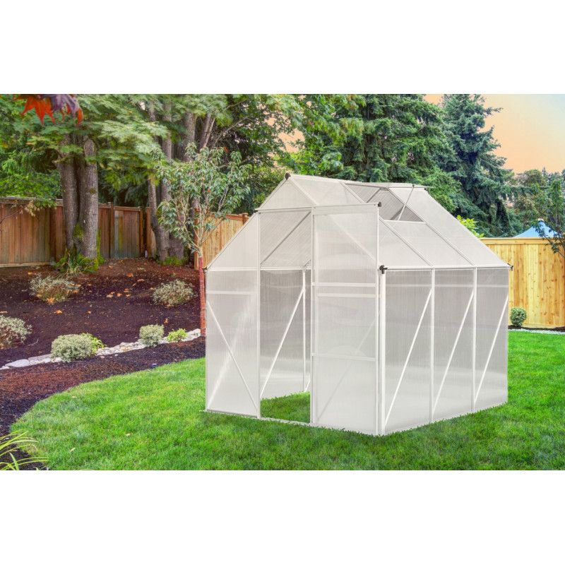 Polykulbonatdrivhus 4iQ Group 3,6 m² 190x190x195 cm 1 stk.