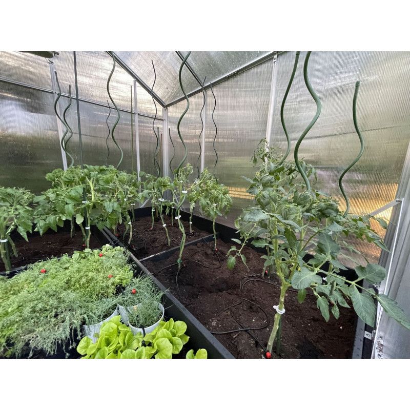 XL-7 polycarbonat drivhus 4iQ Group 220x290 cm, 1 stk.