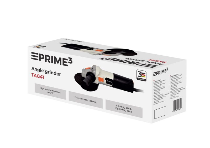 Vinkelsliber PRIME3 800 W 125 mm TAG41, 1 stk.