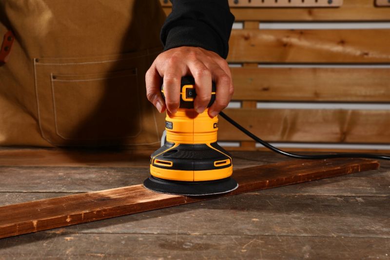 DEKO oscillerende excentersliber 320 W 14.000 omdr./min 125 mm komplet sæt