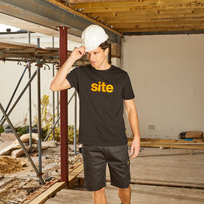 Site Sember arbejdsshorts i sort W34