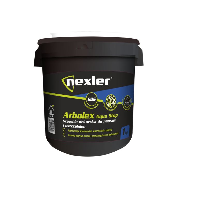 Nexler Arbolex Aquastop tagspartelmasse til reparationer 1 kg