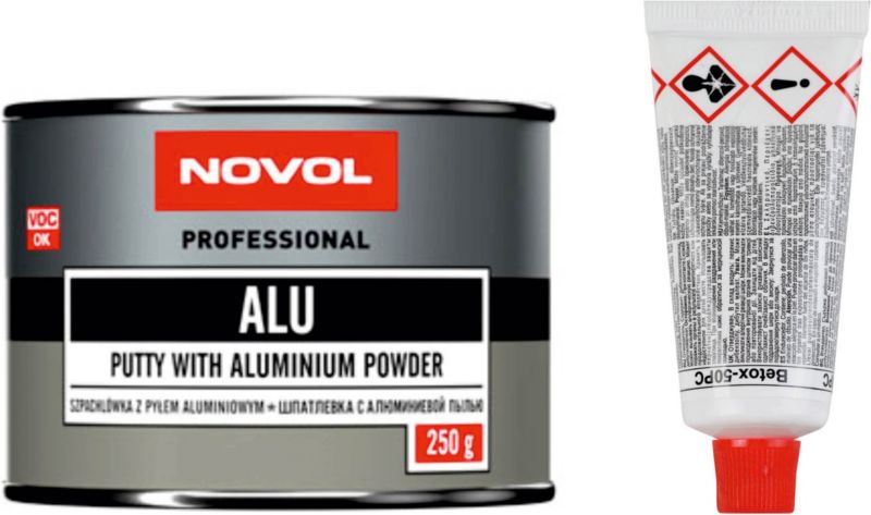 Novol Ultra spartelmasse med aluminiumspulver 250 g