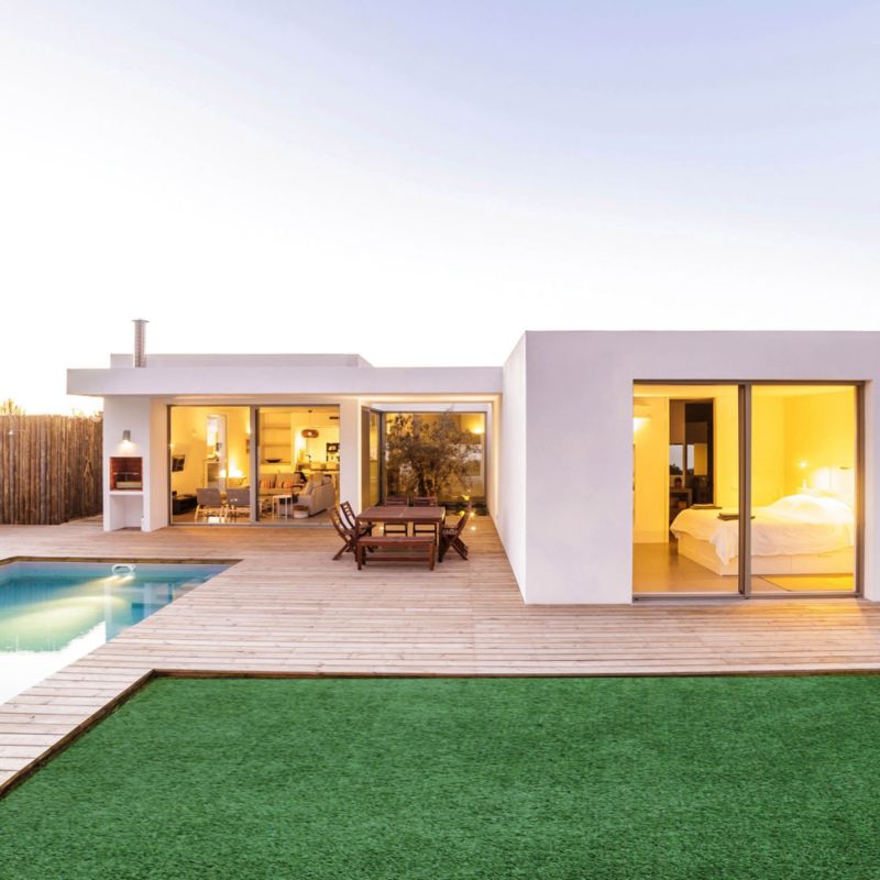 Syntetisk græs 2 x 5 m 7 mm