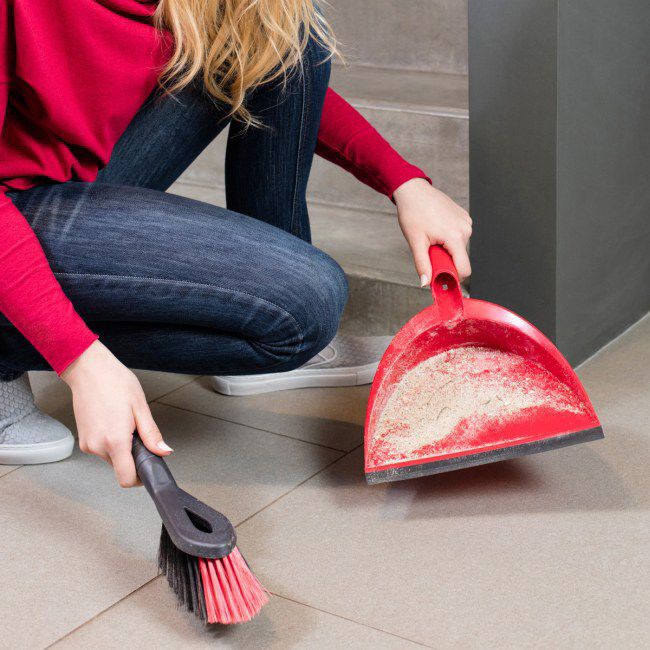 Vileda 2-i-1 skovl og kost