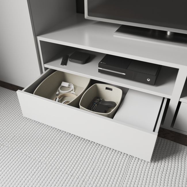 Indvendig skuffe til korpus 45 x 75 cm GoodHome Atomia hvid