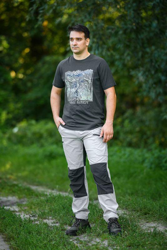 NEO TOOLS outdoor t-shirt bjerge XXXL grafitgrå 1 stk.