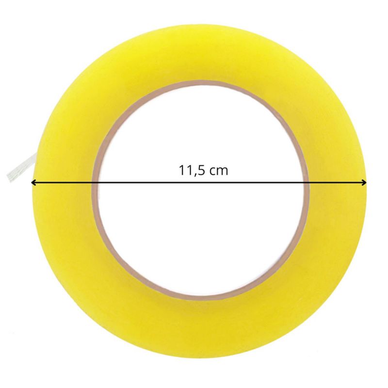 Selvklæbende pakke tape 4,5 cm x 100 m transparent 1 stk.