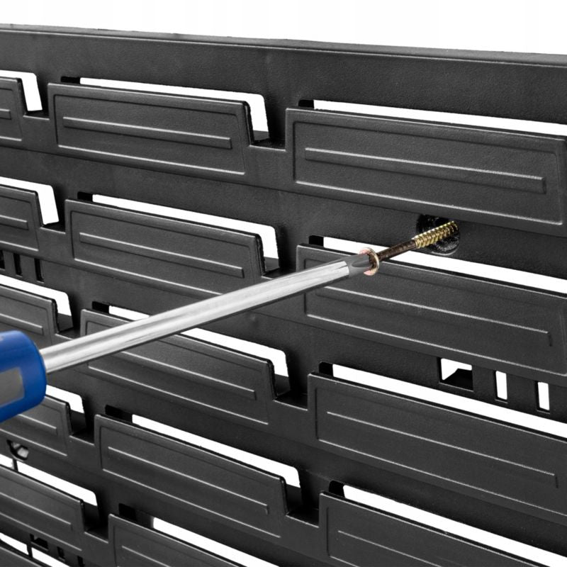 KADAX stor værktøjstavle 174x78 med 189 bakker og vægpanel