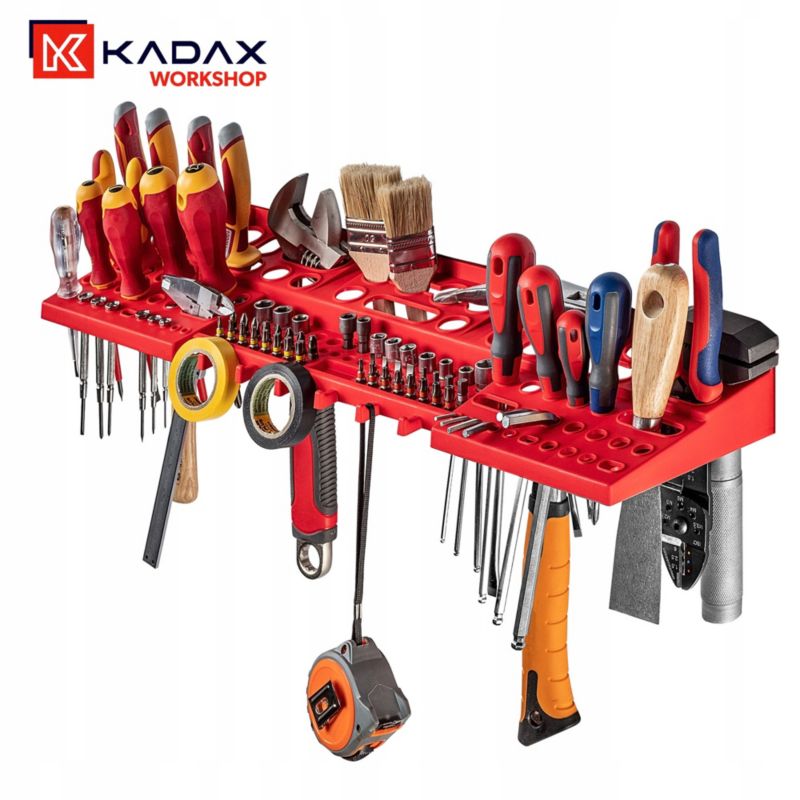 KADAX værkstedsplade 58x78 cm garagevæg med 38 dele