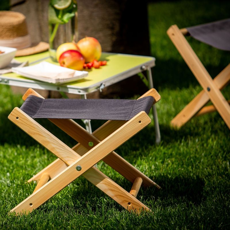 Sammenklappelig KADAX Træskammel 40x31 cm til Have og Hjem