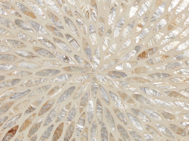 Ndebele malet bakke i naturlig finish, 1 sæt