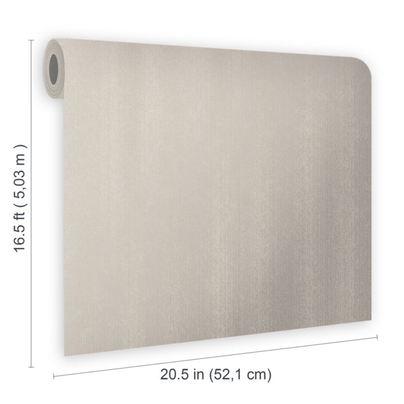 GoodHome Crisal vinyltapet på nonwoven i cremefarve