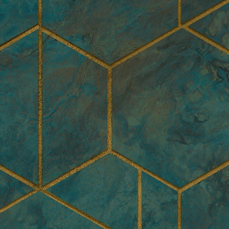 GoodHome Diap vinyltapet på nonwoven i turkis