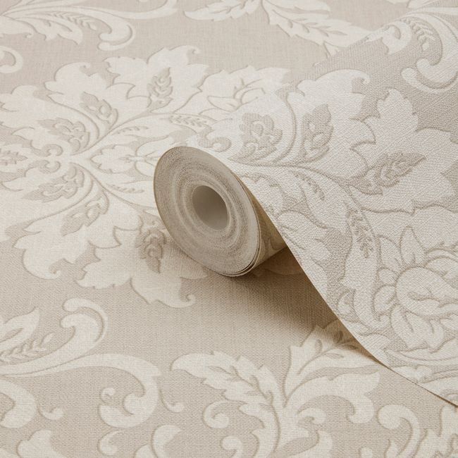 Vinyltapet på nonwoven GoodHome Mire beige