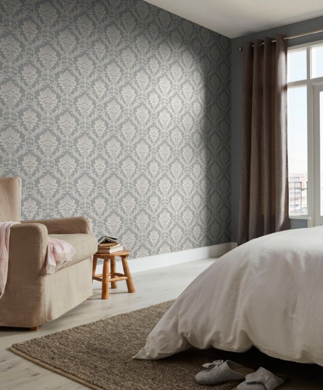 GoodHome Mire grå vinyltapet på non-woven