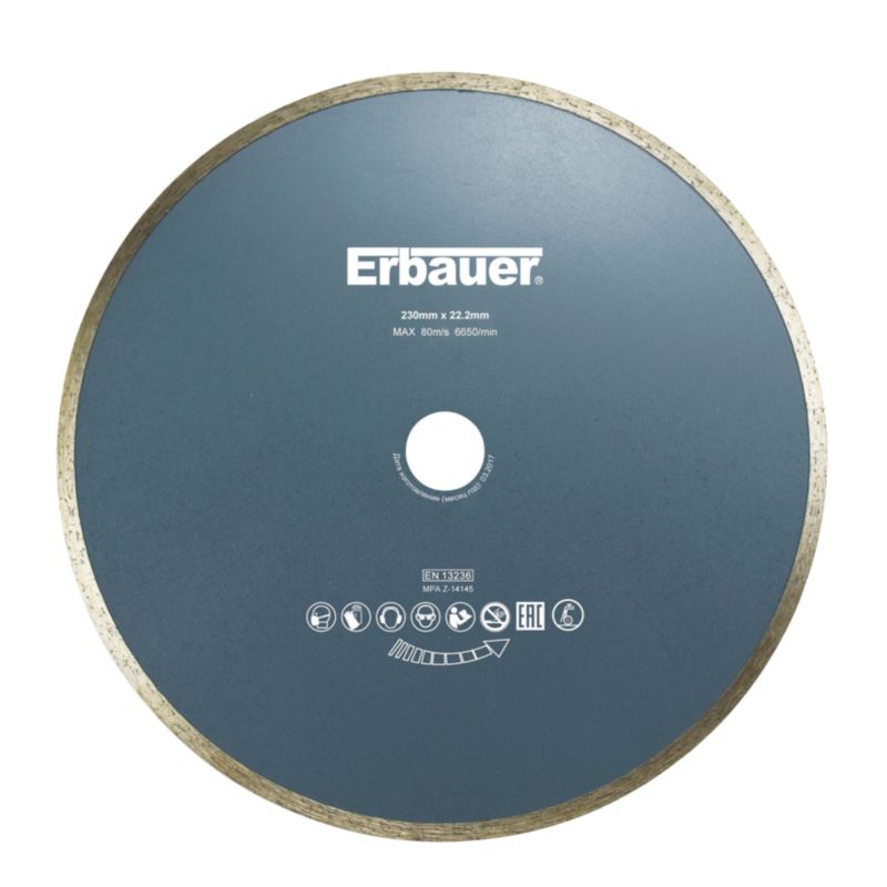 Erbauer kontinuerligt diamantklinge 230 x 22,2 mm