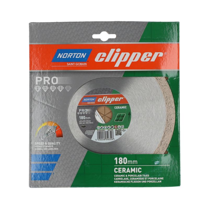 Norton Clipper MD120C diamantklinge 180 x 25,4/22,2 mm