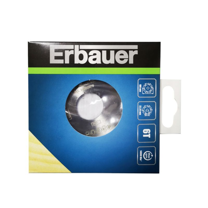 Erbauer lamelpladeskive 100 x 22,2 mm