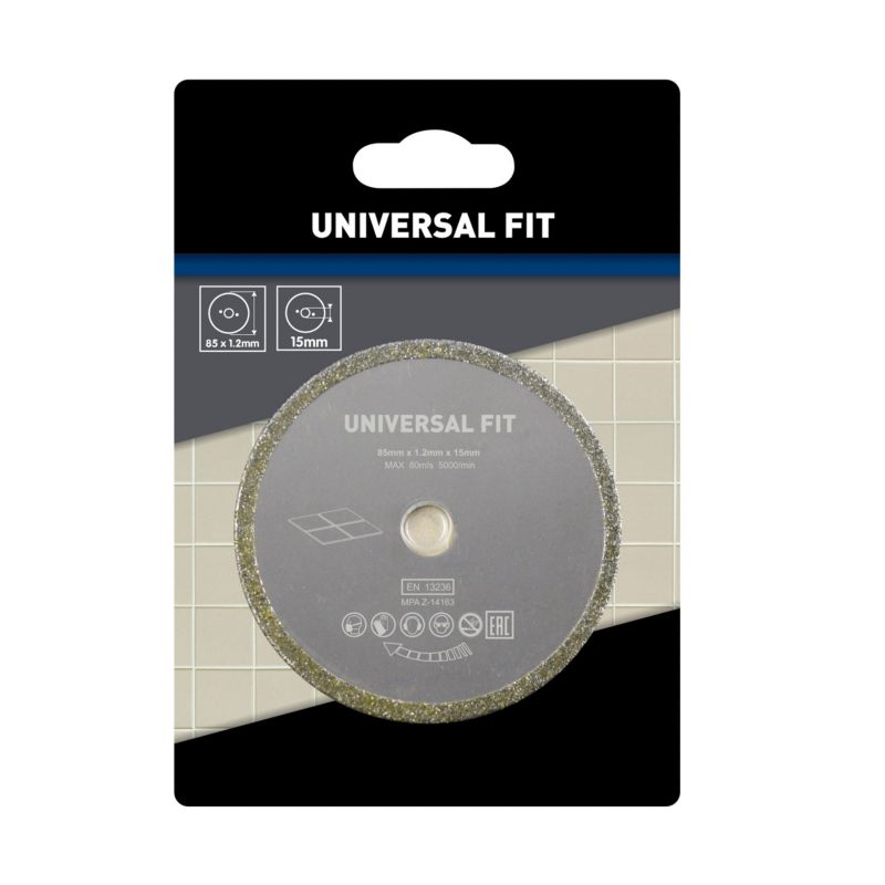 Universal skæreskive til minivinkelsliber Ø 85 x 15 mm
