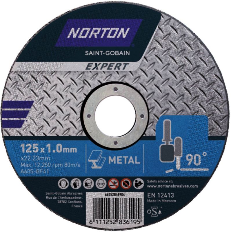 Norton Expert 41-125X1,0X22,23 skæreskive til stål