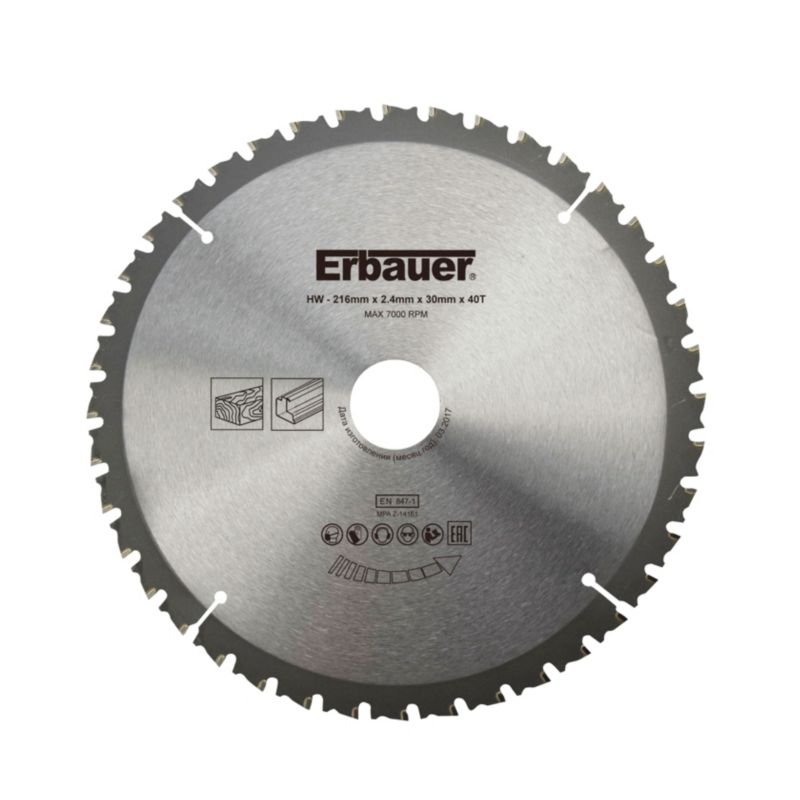 Erbauer universal klinge 216 x 30/25/20/16 mm 40T