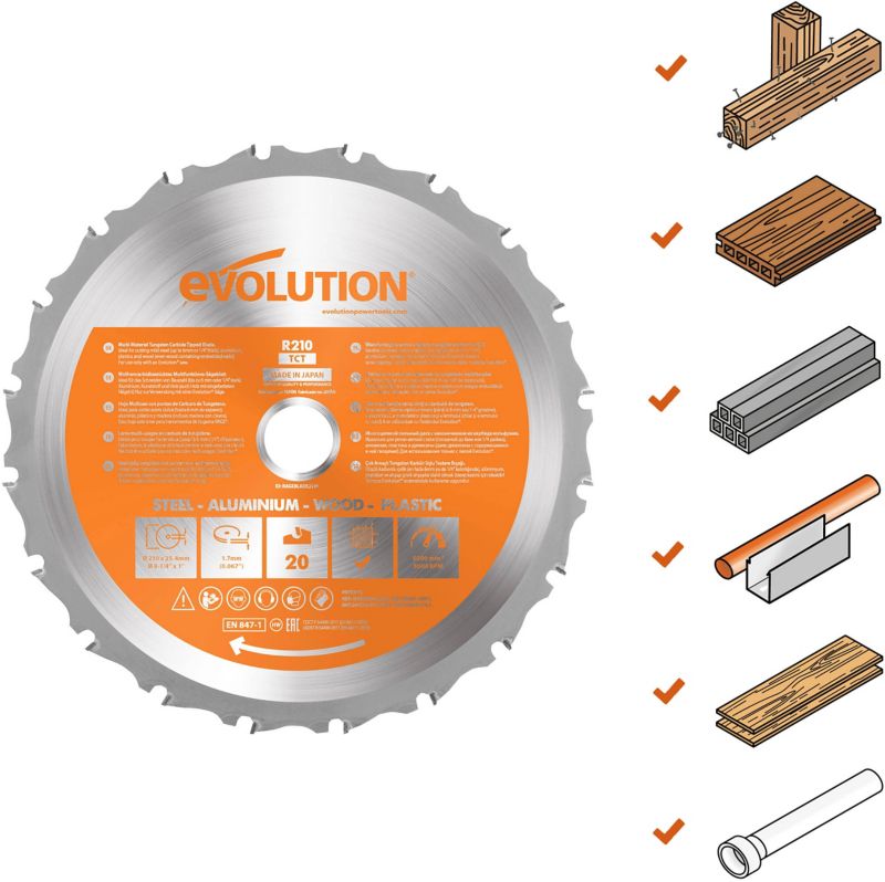 Evolution universal klinge 210 mm