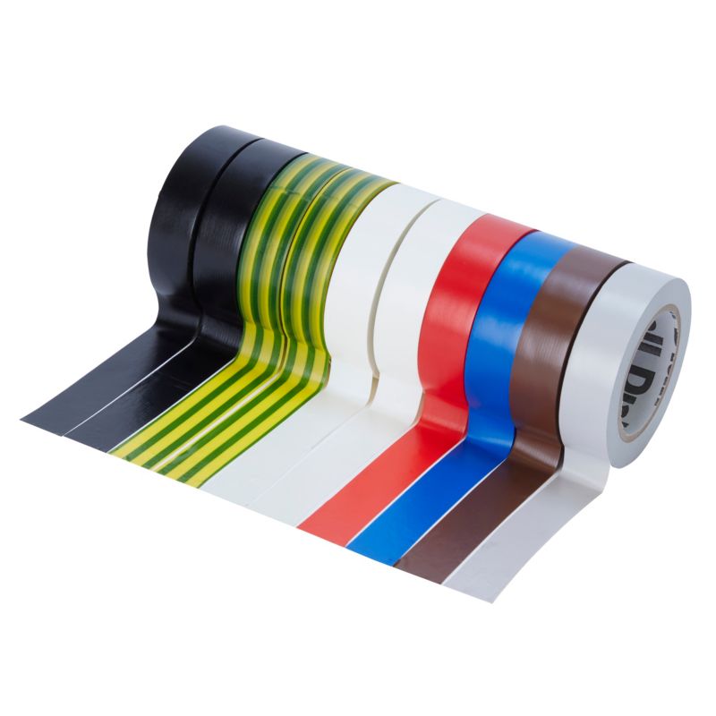 Diall isoleringstape 15 mm x 10 m mix 10 stk.