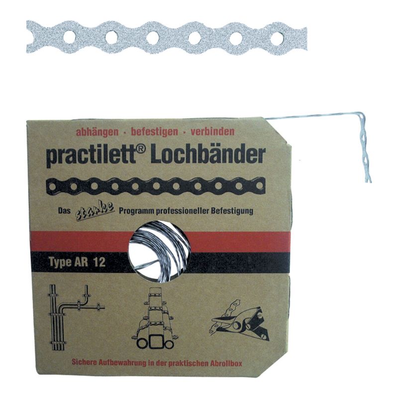 Simpson monteringsbånd 12 x 0,8 mm 10 m galvaniseret