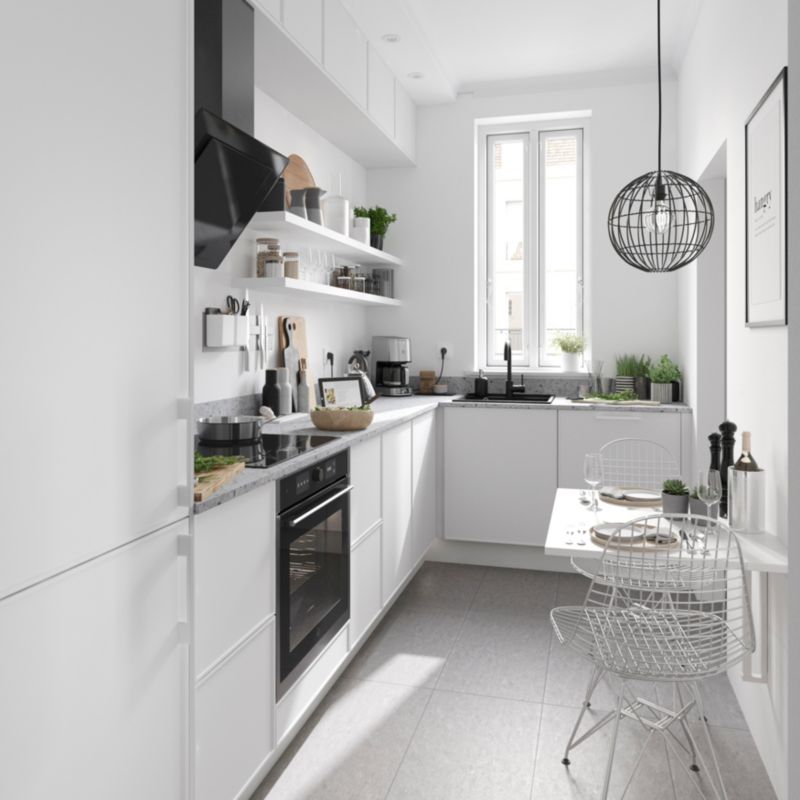 GoodHome Pasilla hvid kantbånd