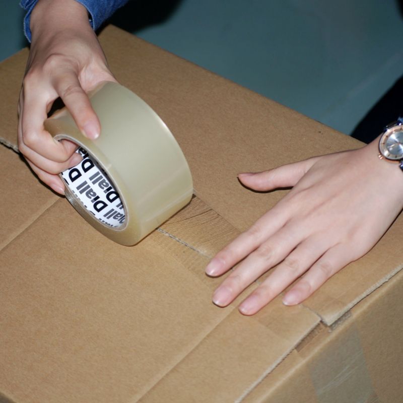 Diall Easy Tear pakke- og tape 50 mm x 50 m transparent