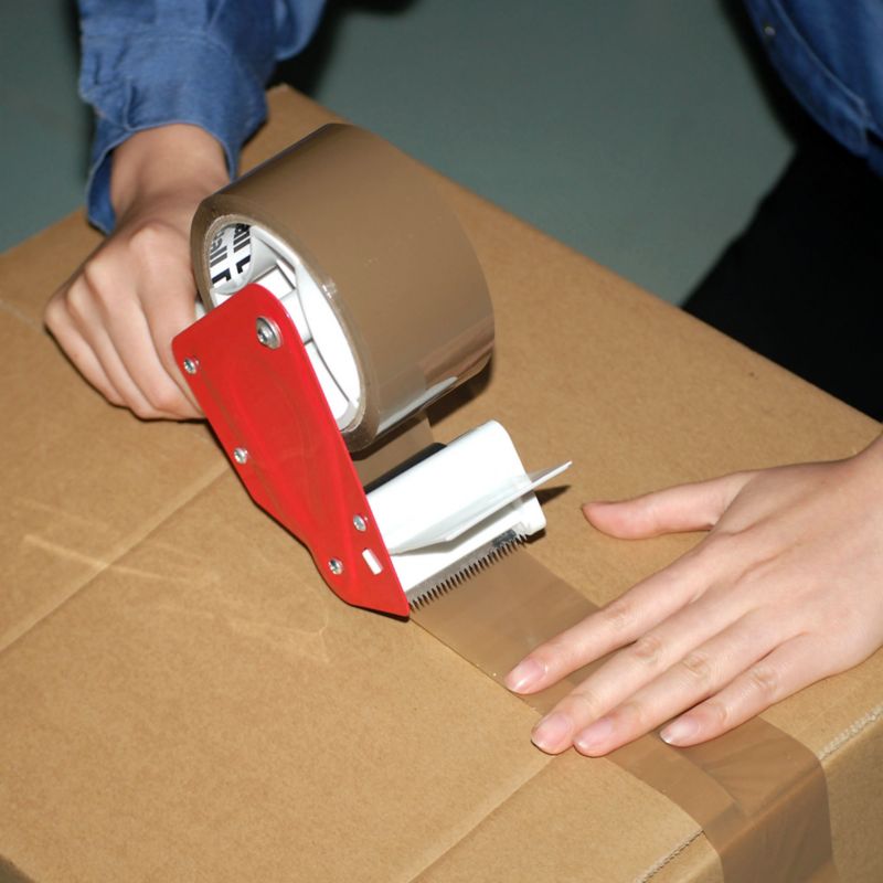 Diall pakningstape med dispenser 50 mm x 50 m brun