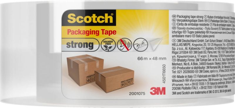 Scotch pakke tape 48 mm x 66 m transparent