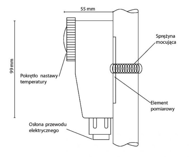 Rørtermostat BRC 20-90°C Udvendig Indstilling