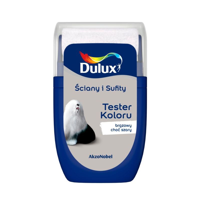 Dulux tester til vægge og lofter i farven brun men grå 0,03 l