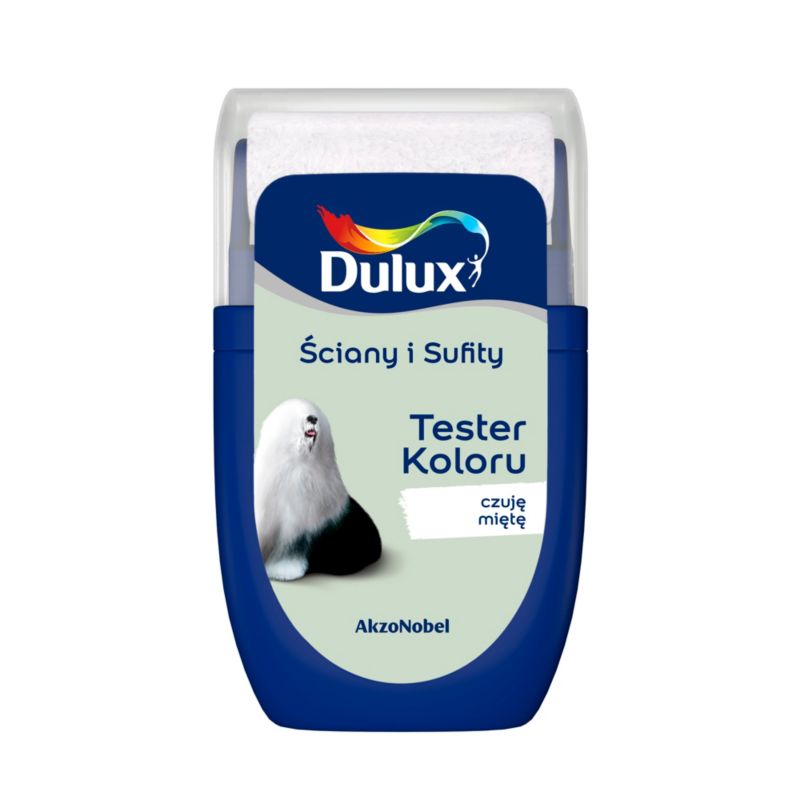 Dulux væg- og loftmaling tester i farven Mintfølelse 0,03 l