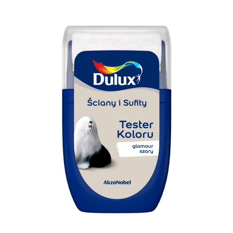 Dulux tester maling til vægge og lofter glamour grå 0,03 l