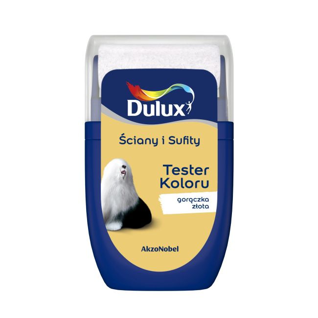 Dulux testmaling til vægge og lofter i farven Guldfeber 0,03 l