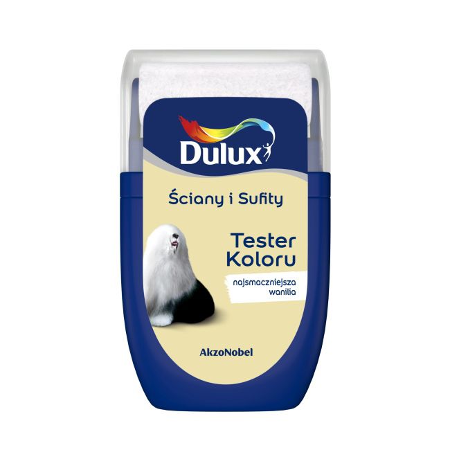 Dulux tester til vægge og lofter i farven 'Lækker vanilje' 0,03 l