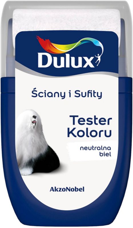 Dulux testmaling til vægge og lofter neutral hvid 0,03 l