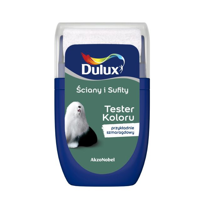 Dulux testmaling til vægge og lofter i eksemplarisk smaragdgrøn 0,03 l