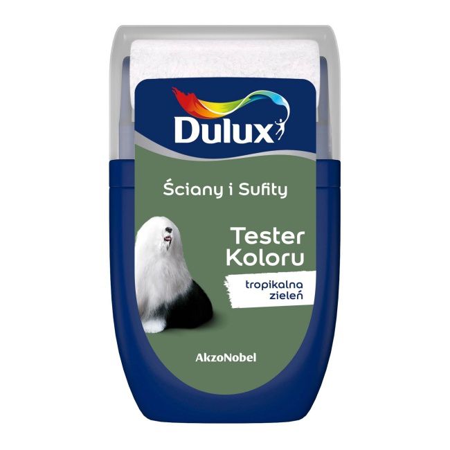Dulux testmaling til vægge og lofter tropisk grøn 0,03 l