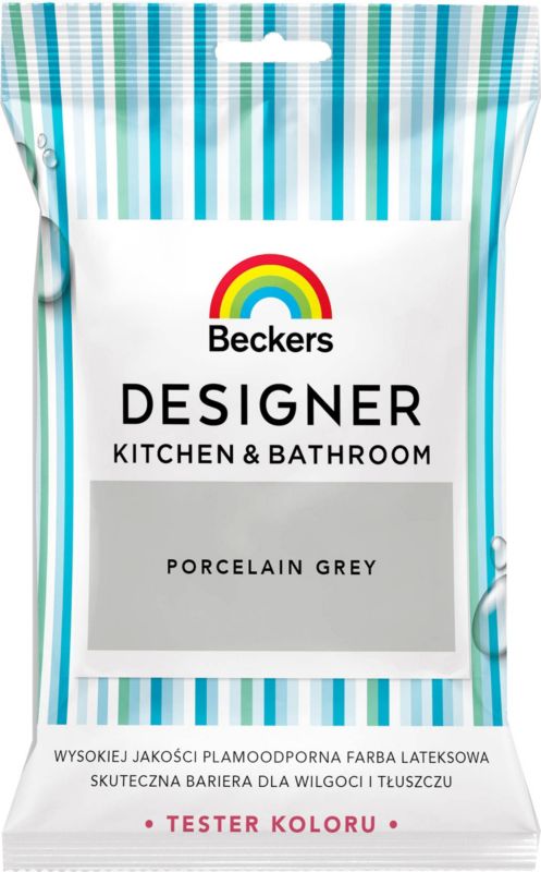 Tester til farve Beckers Designer Kitchen&Bathroom Porcelain Grey 0,05 l