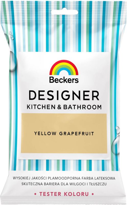 Tester af farve Beckers Designer Kitchen & Bathroom Yellow Grapefruit 0,05 l