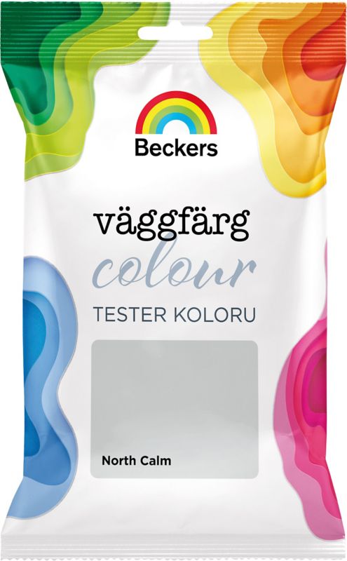 Tester af farve Beckers Vaggfarg Colour north 0,05 l