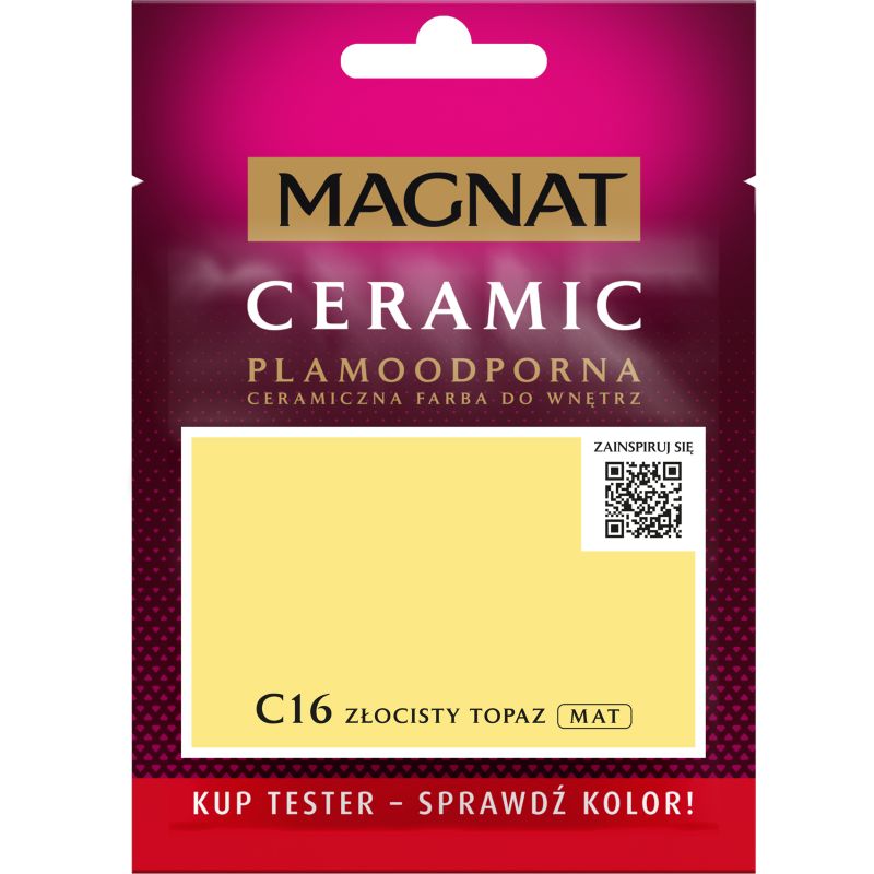 Tester maling Magnat Ceramic C16 gylden topas 0,03 l