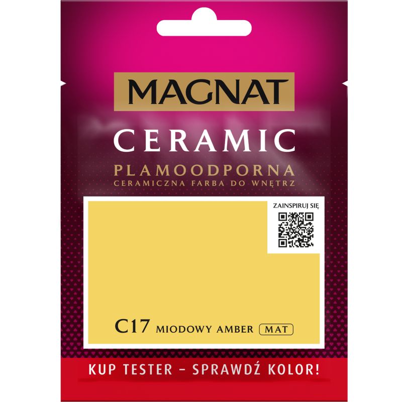 Tester maling Magnat Ceramic C17 honning amber 0,03 l